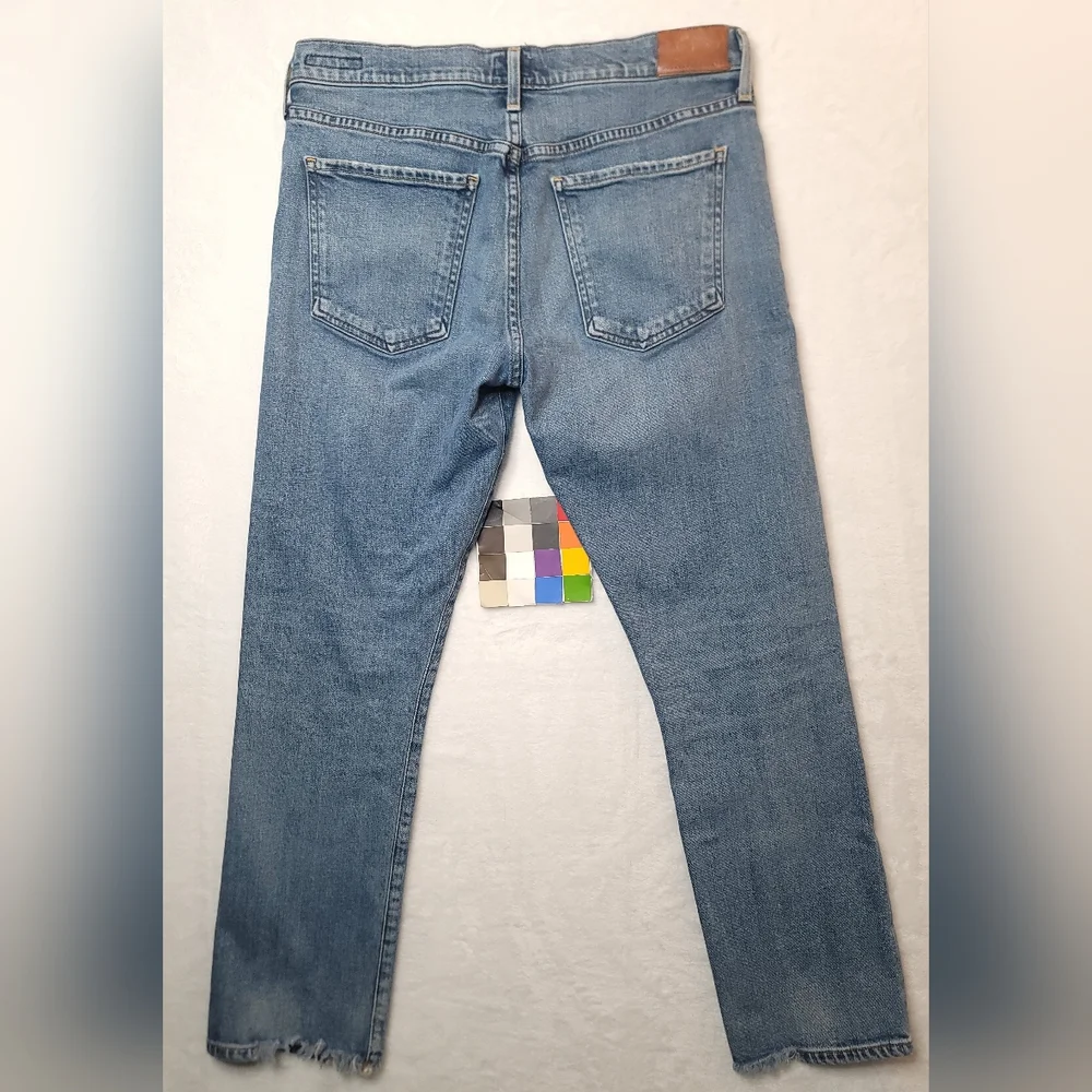 Citizens Of Humanity Emerson Slim Boyfriend Jean Sz 27 Distressed Raw Frayed Hem - Picture 2 of 15